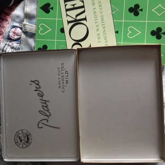 Vintage Players Navy cut blue cigarette tin - Picture 2 of 4